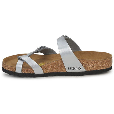 Birkenstock Women's Flip Flop Sandals, Silver Silber, 7.5 UK