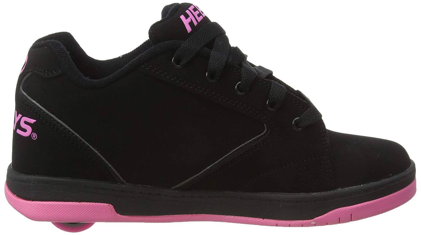 HEELYS Unisex-Child Propel Skate Shoe 7 Little Kid Black Hot Pink