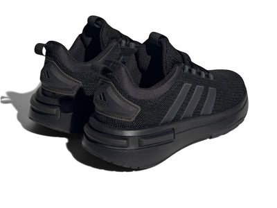 adidas Women's Racer TR23 Sneaker, Black/Black Blue Metallic/Carbon, 7.5