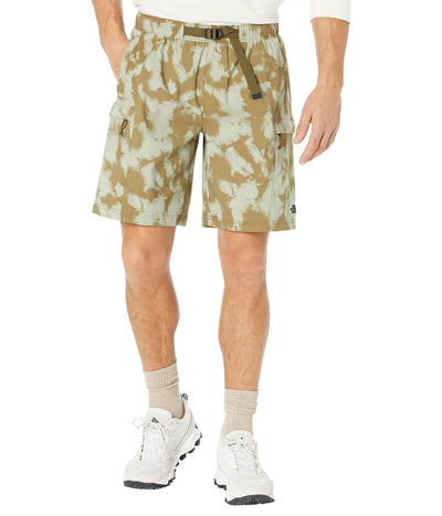 THE NORTH FACE Printed Class V 9" Belted Shorts Military Olive Retro Dye Print MD 9