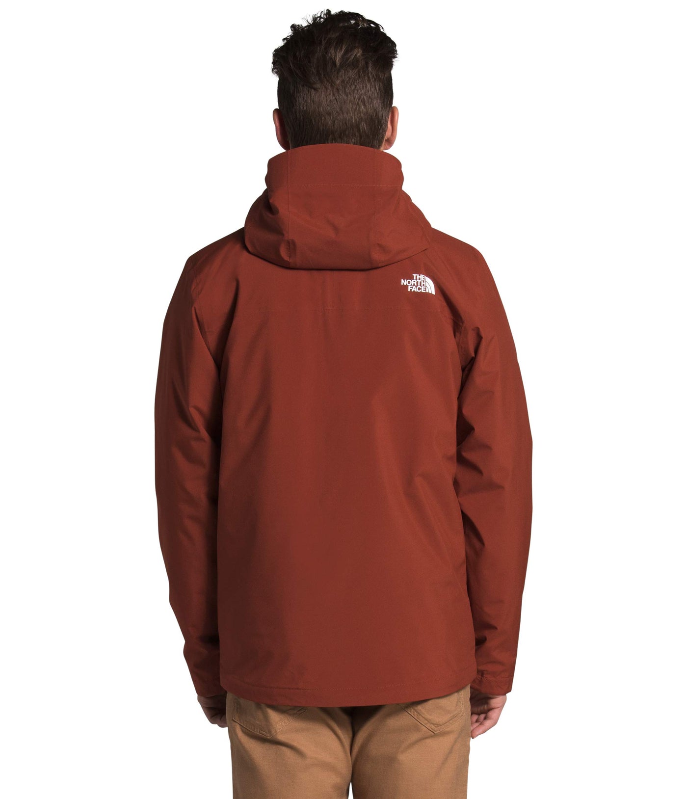 THE NORTH FACE Men's Carto Triclimate® Jacket, Brandy Brown/TNF Black, X-Large