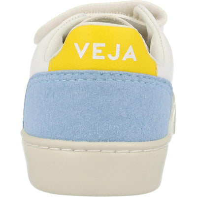 Veja Small V-12 Hook and Loop (Little Kid/Big Kid) Extra White Multicolor/Steel Unisex EU 30 (US 12.5 Little Kid) M