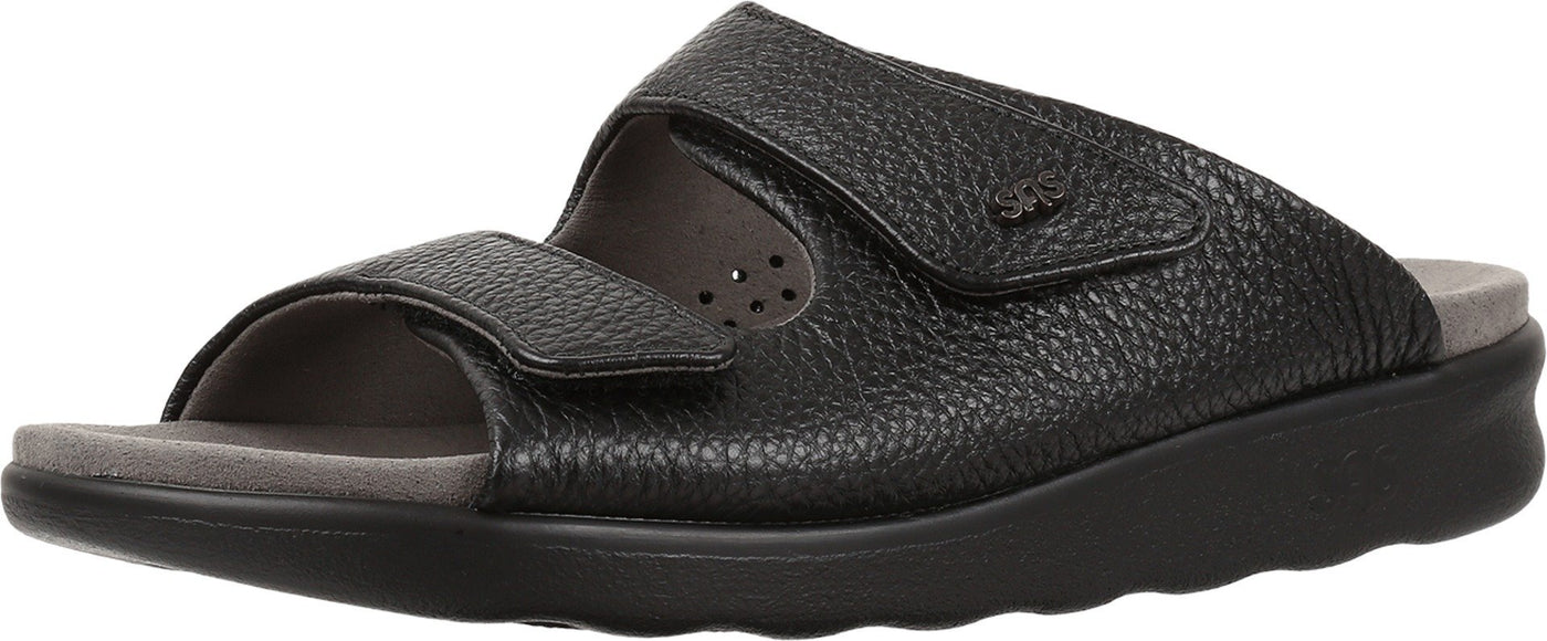 SAS Cozy Adjustable Comfort Slide Sandal Black 8.5 N - Narrow (AA)