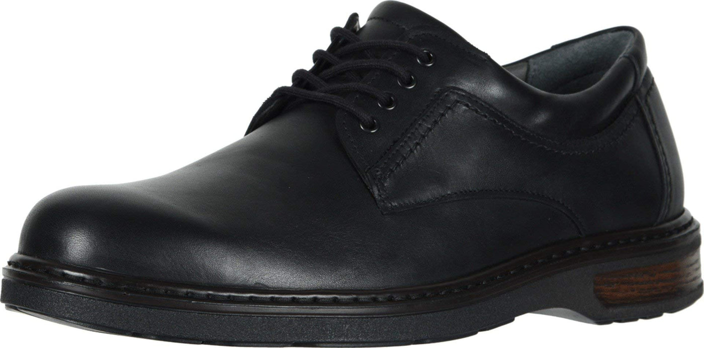 SAS Aden - Shoes for Men - Cushioned Tongue - Premium Leather Upper - Leawood Inset - Textile Linings Black 9.5 M - Medium (D)