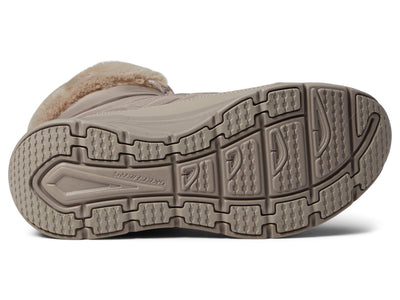 Skechers Women's Dlux Walker Winter Solice 6.5 Dark Taupe