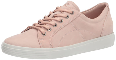 ECCO Women's Soft Classic Lace Sneaker 6-6.5 Rose Dust Nubuck