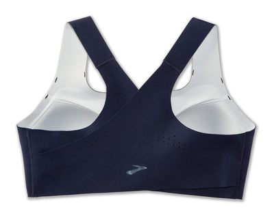 Brooks Dare Zip Women’s Run Bra for High Impact Running, Workouts and Sports with Maximum Support - Navy - 34DD/E