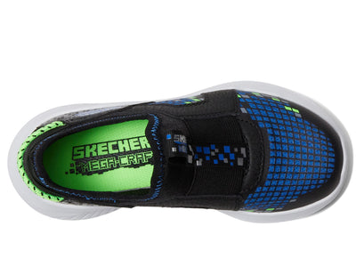 Skechers Kids Boy's Ultra Flex 3.0-Triple Pointz Sneaker, Black/Blue/Lime, 3.5 Big Kid