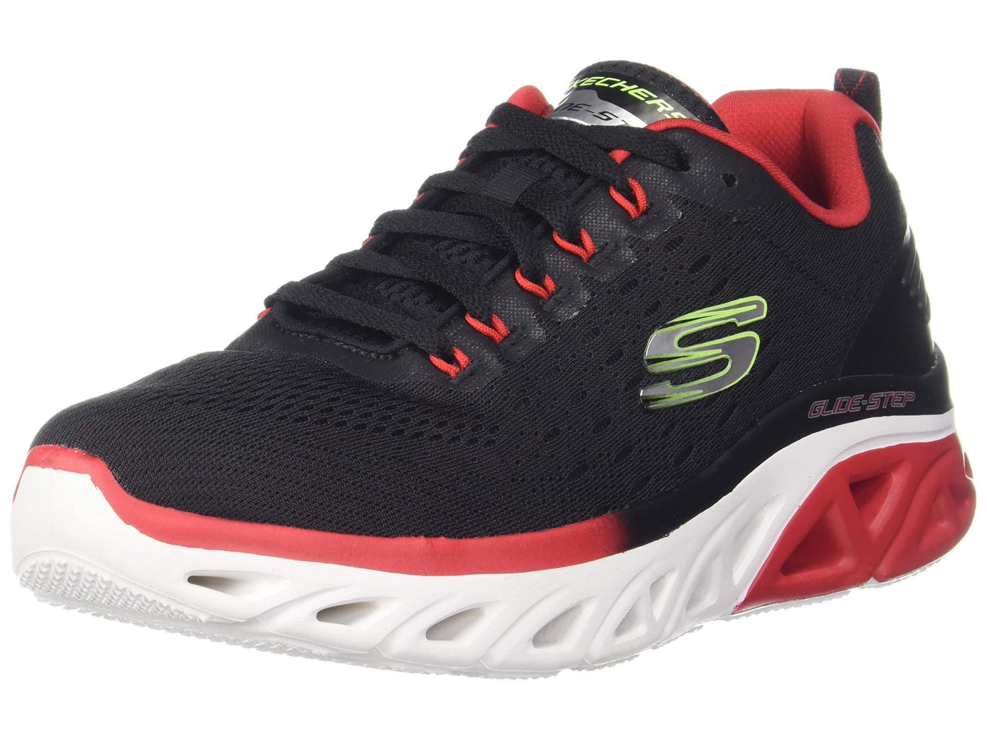 Skechers Men's, Glide-Step Sport - New Appeal Sneaker 11.5 Black-red-multi