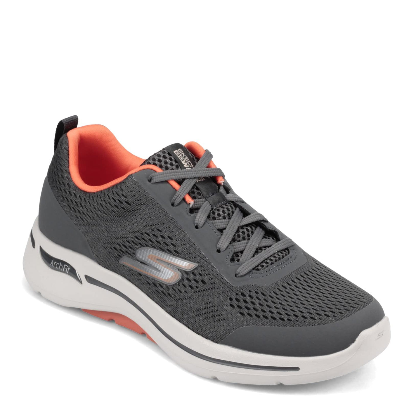 Skechers Men's, Gowalk Arch Fit Idyllic Sneaker 12 Charcoal/Orange