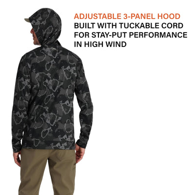 Simms Men's Tech Hoody, Artist Series Small Black