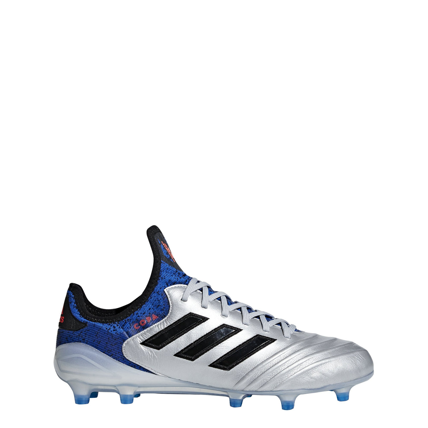 adidas Copa 18.1 FG Cleat - Men's Soccer 13 Silver Metallic/Black/Blue