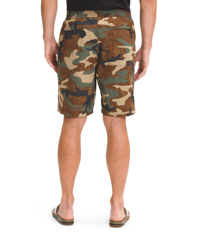 THE NORTH FACE Men's Printed Pull-On Adventure Short, Kelp Tan TNF Camo Print, XX-Large Short