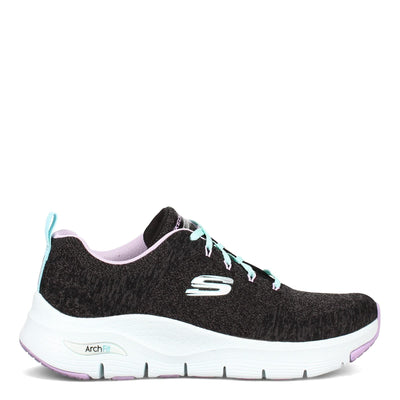 Skechers Sport Arch FitComfy Wave Womens Sneaker 65 CD US BlackLavender