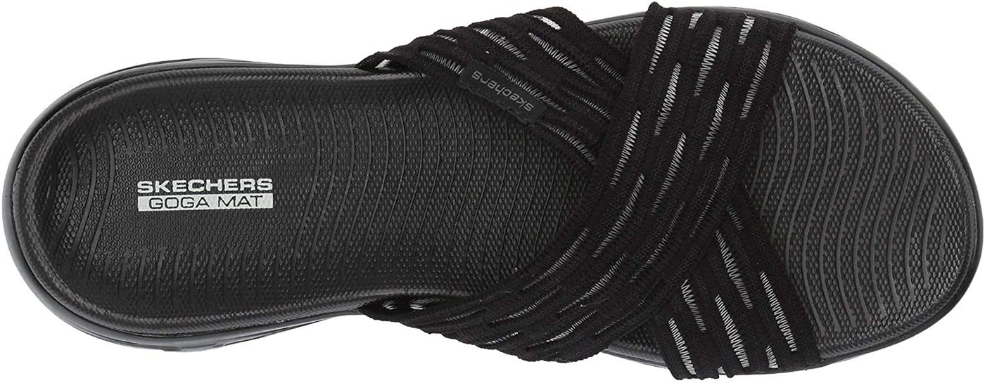 Skechers Women's On The Go 600 - Sunrise Slide Sandal 6 Black