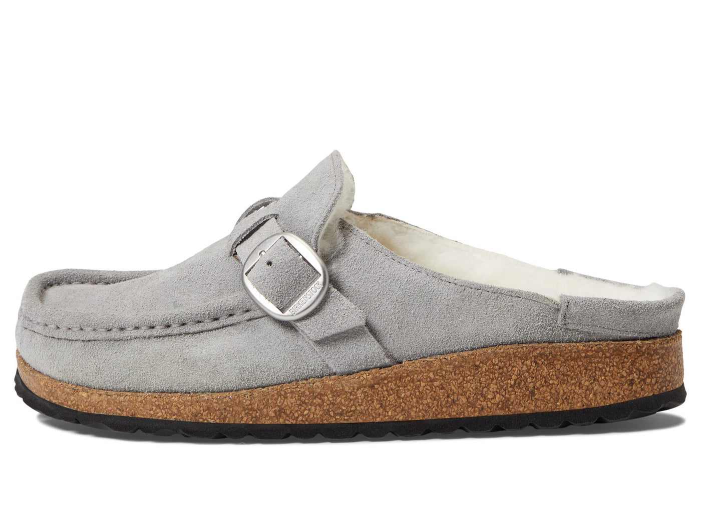 Birkenstock Buckley Shearling Stone Coin/Natural Suede/Shearling EU 36 (US Women's 5-5.5) Narrow