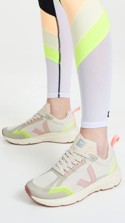 Veja Women's Condor 2 Sneakers, Natural/Babe/Jaune Fluo, Off White, 7 Medium US