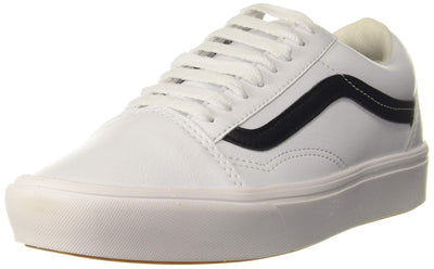 Vans Men's Old Skool Sneaker, (ComfyCush) Classic Tumble/True White, Size 7