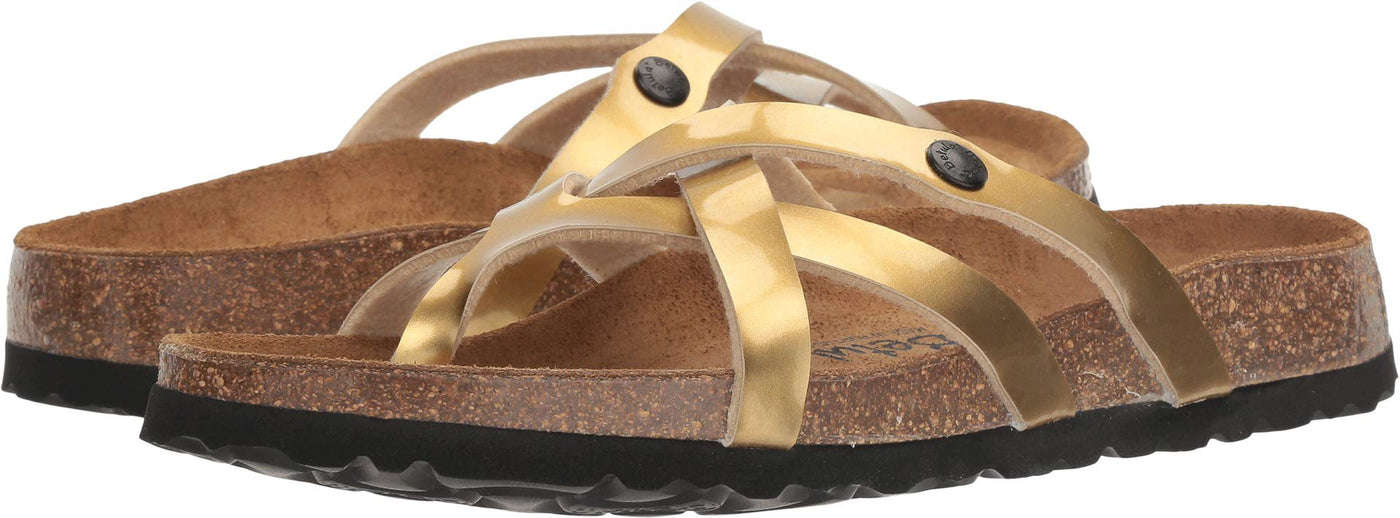 Birkenstock Betula Licensed Vinja Metal Gold 39 (US Women's 8-8.5) A - Narrow