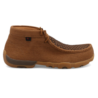 Twisted X Men's Work Chukka Driving Moc, Moc Toe Nano Toe with CellSole, Clay & Cocoa, 7 M