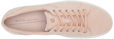 ECCO Women's Soft Classic Lace Sneaker 6-6.5 Rose Dust Nubuck