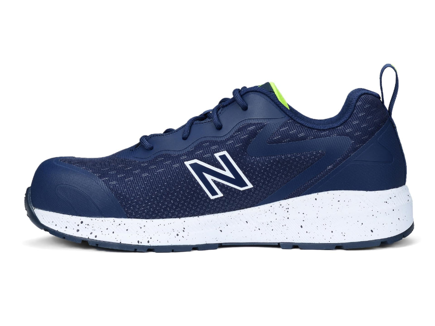 New Balance Men's Composite Toe Logic Industrial Boot, Navy/Lime EH, 9 Wide