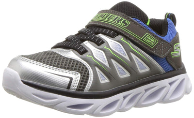 Skechers Boy's, S Lights Hypno - Flash 3.0 Silver Blue 10.5 M