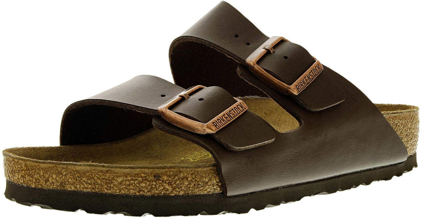 Birkenstock Unisex Arizona, Dark Brown BFL, 38, 7-7.5 Women/5-5.5 Men