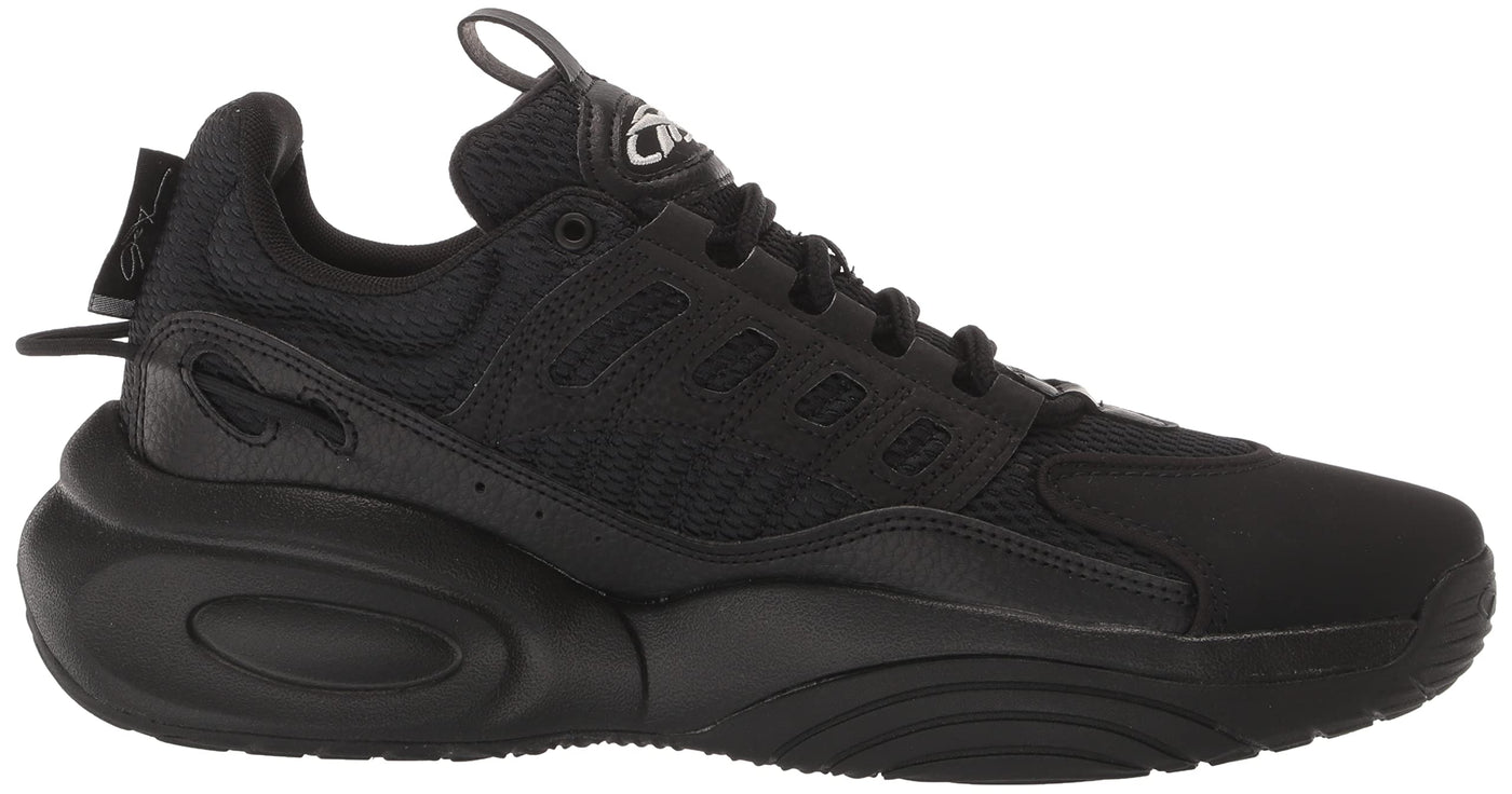 Reebok Unisex-Adult Solution Mid Basketball Shoe 12 Women/10.5 Men Black/Silver Metallic