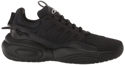 Reebok Unisex-Adult Solution Mid Basketball Shoe 12 Women/10.5 Men Black/Silver Metallic