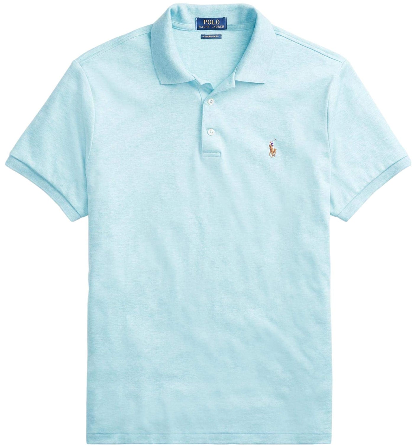 Polo Ralph Lauren Men's Big and Tall Short Sleeve Pima Soft-Touch Polo Shirt (4XB, BlueHtrSigPny)