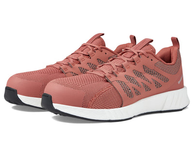Reebok Women's Fusion Flexweave Safety Toe Athletic Work Shoe Industrial & Construction 8.5 Rust