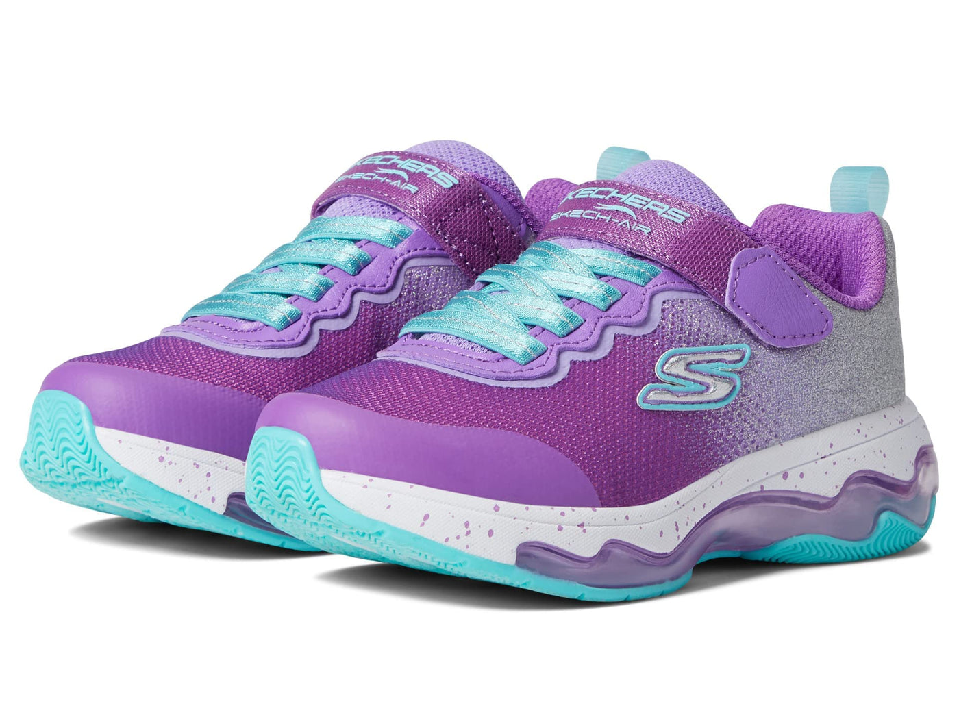 Skechers Girl's Sport - Skech-Air Fusion 302383L (Little Kid/Big Kid) Purple/Aqua 12 Little Kid M