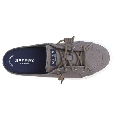 Sperry Women's Crest Vibe Mule Chambray Sneaker 6.5 Grey