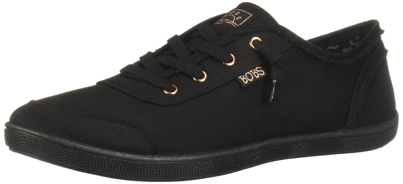 Skechers Women's Bobs B Cute Sneaker, Black/Black, 10