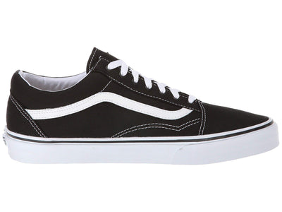 Vans Men's Old Skool Sneaker, Canvas - Black/True White, Size 4