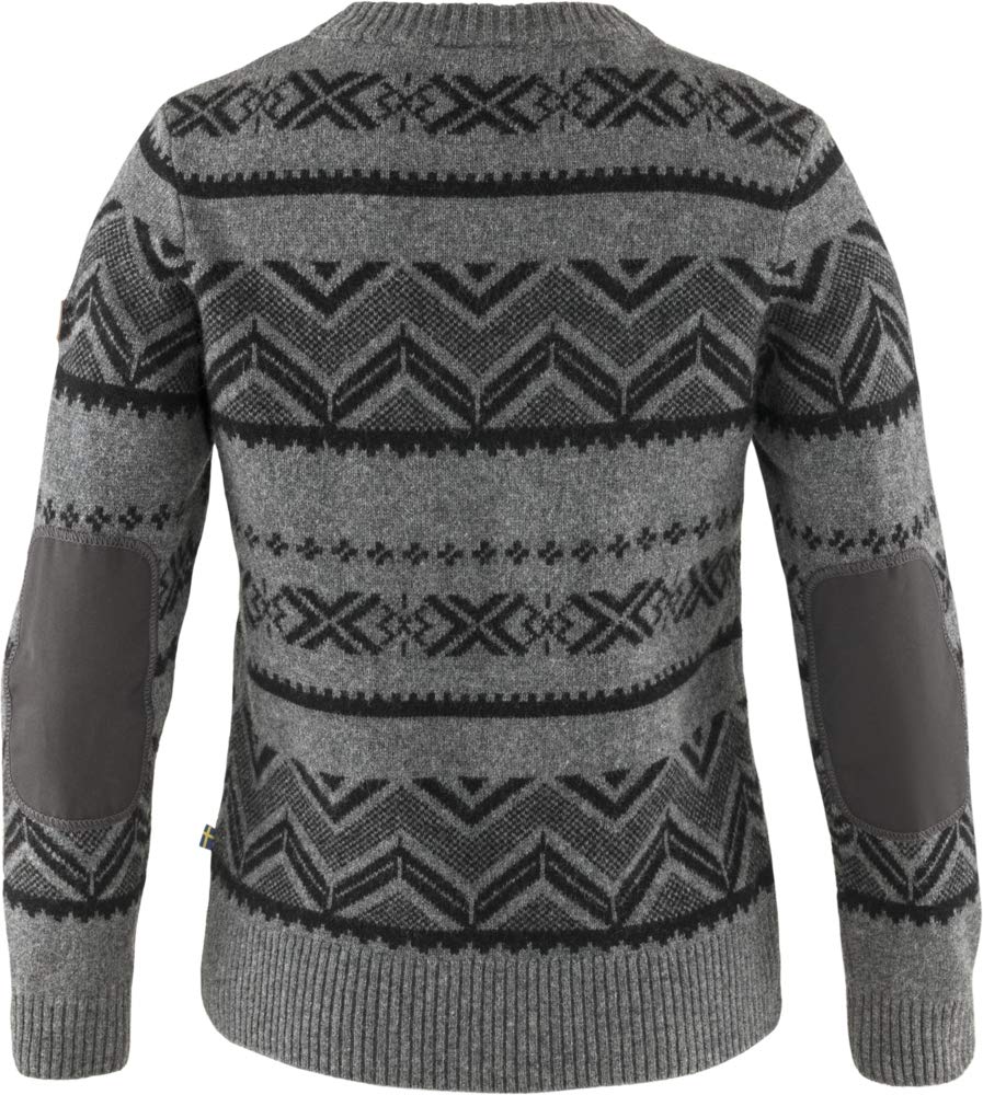 Fjällräven Greenland Re-Wool Pattern Knit Dark Grey SM