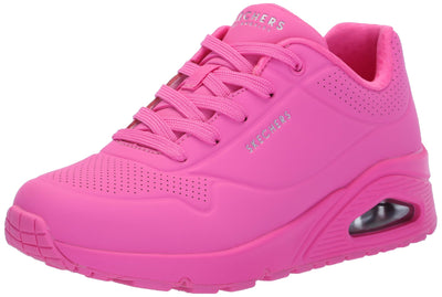 Skechers Women's Uno-Stand on Air Sneaker, HOT Pink, 7.5