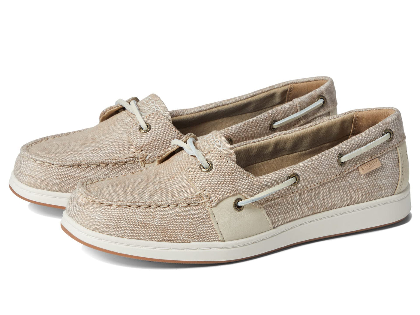 Sperry Coastfish 1-Eye Two-Tone Chambray Tan 7 M (B)