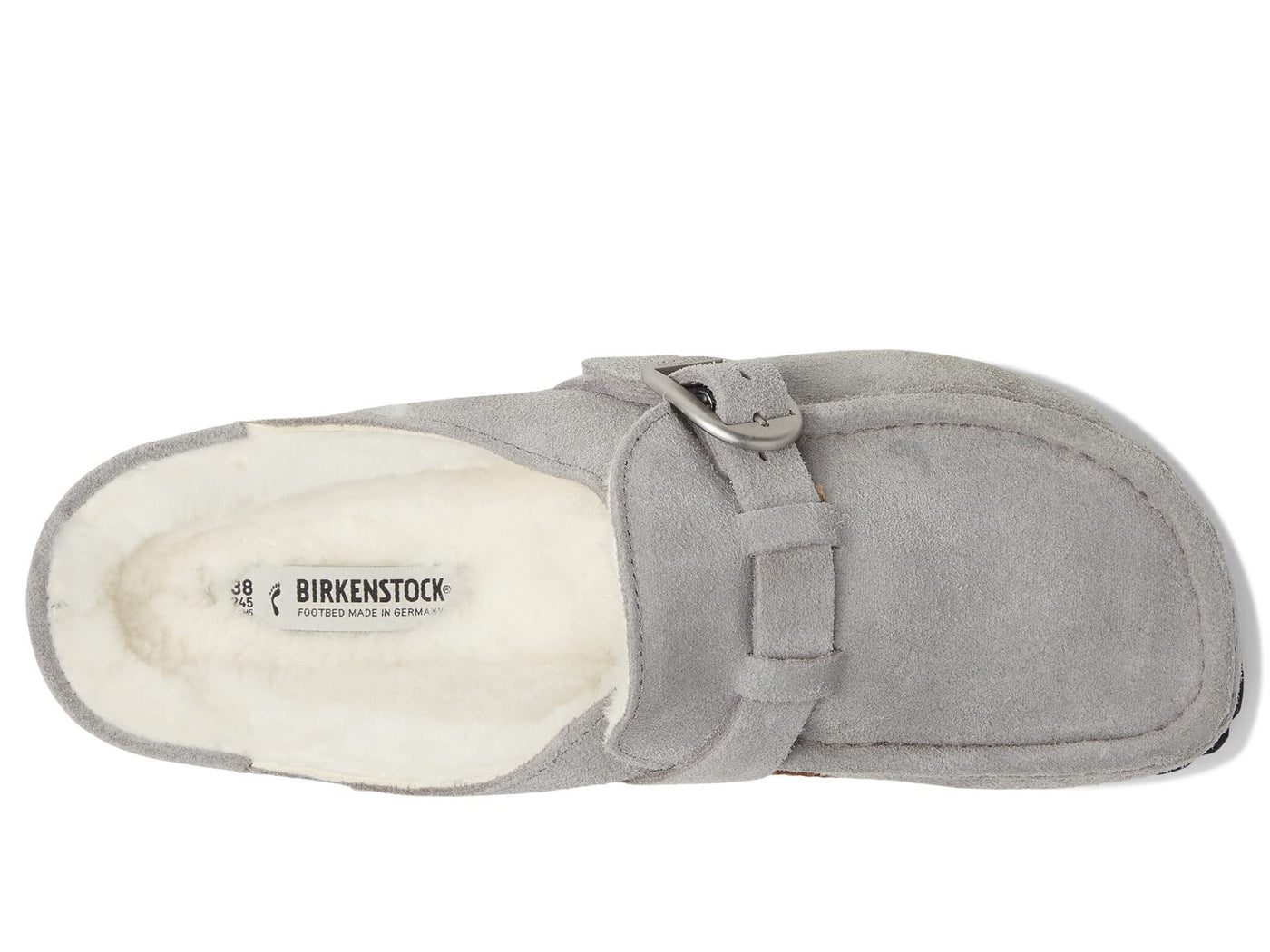 Birkenstock Buckley Shearling Stone Coin/Natural Suede/Shearling EU 36 (US Women's 5-5.5) Narrow