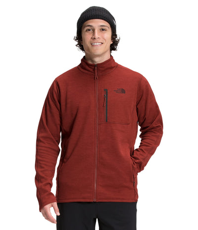 THE NORTH FACE Men's Canyonlands Full Zip, Brick House Red Heather, Large