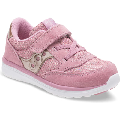 Saucony Baby Jazz Lite Sneaker, Blush Metallic, 9.5 W US Toddler