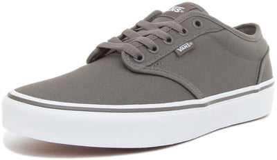 Vans Men's Atwood Canvas Trainers Sneaker, Canvas Pewter White, 10.5 M US