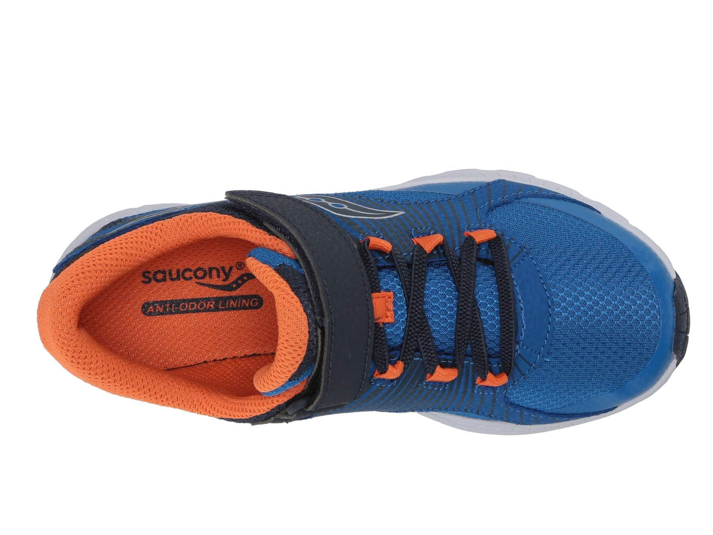 Saucony Boy's S-Velocer A/C (Little Kid/Big Kid) Blue/Orange 13 Little Kid W