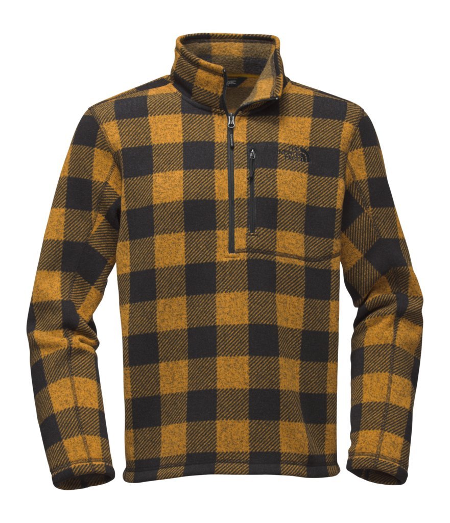 THE NORTH FACE Men's Novelty Gordon Lyons Quarter Zip - Arrowwood Yellow Grizzly Print - S (Past Season)