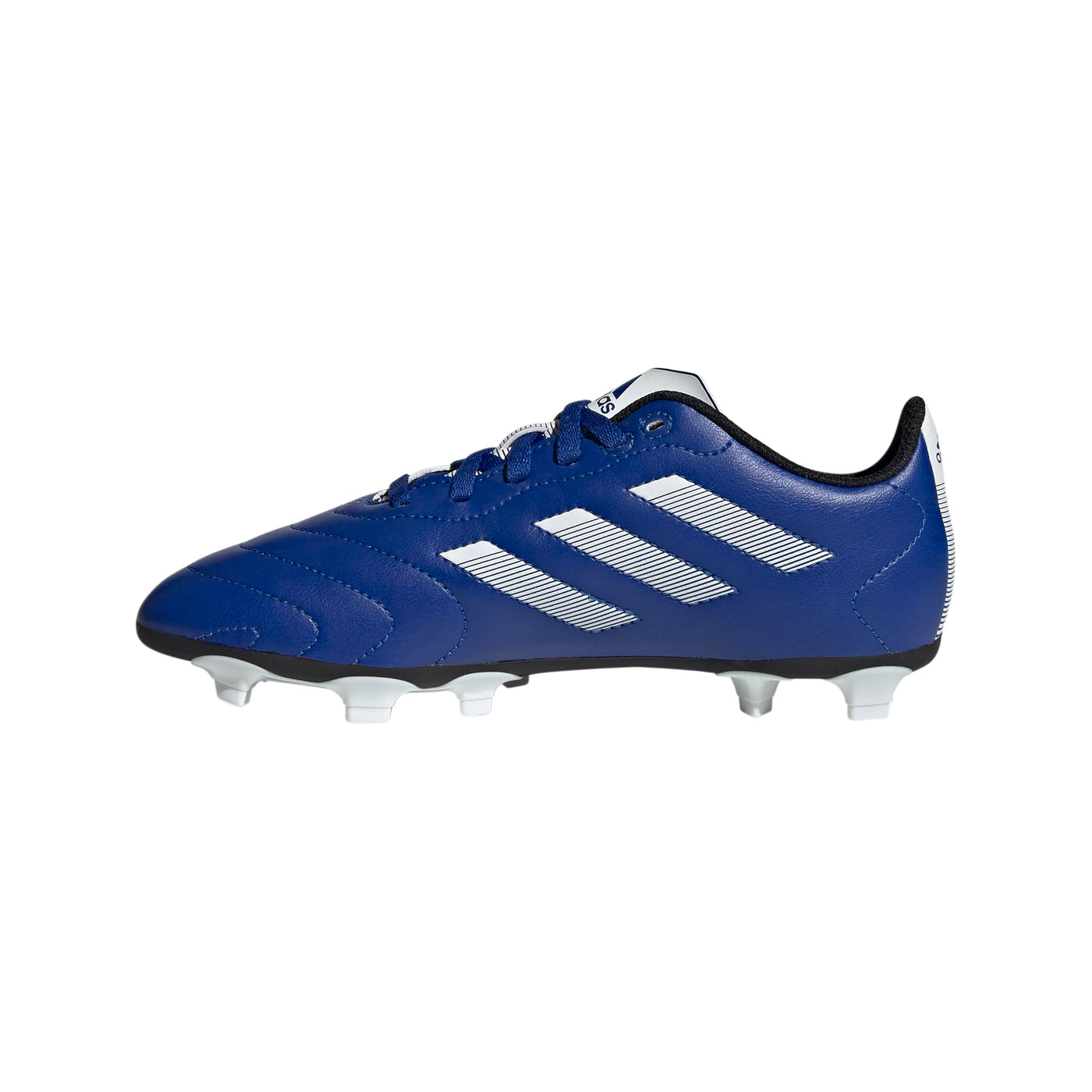 adidas unisex child Goletto Viii Firm Ground Soccer Shoe, Team Royal Blue/White/Core Black, 10 Toddler US