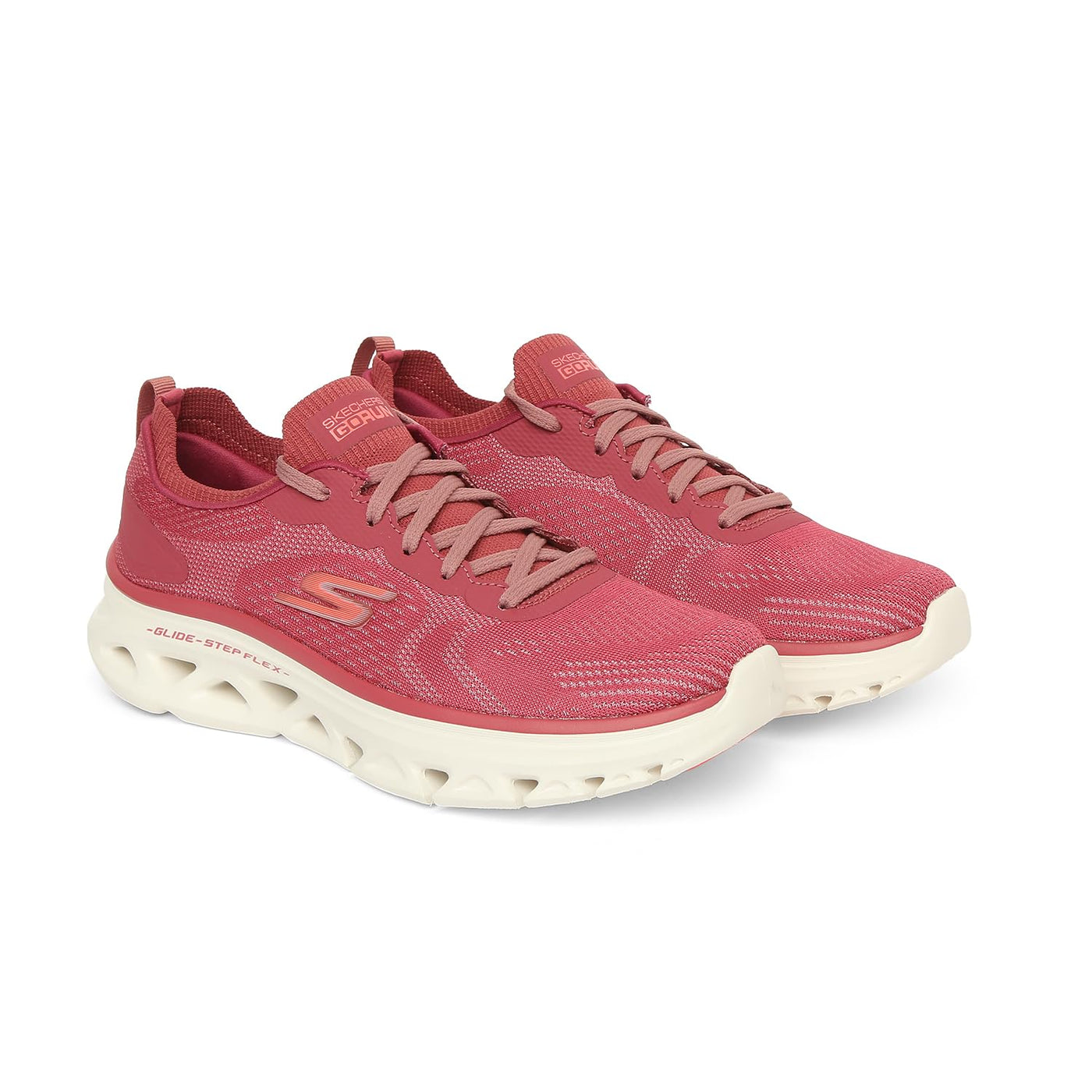 Skechers Womens GO Run Glide Step Flex Shoes 6 Rose