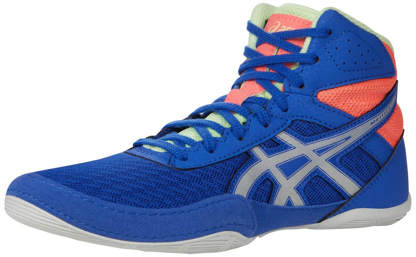 ASICS Kid's Matflex 6 Grade School Wrestling Shoes 5 Big Kid Lapis Lazuli Blue/Glacier Grey