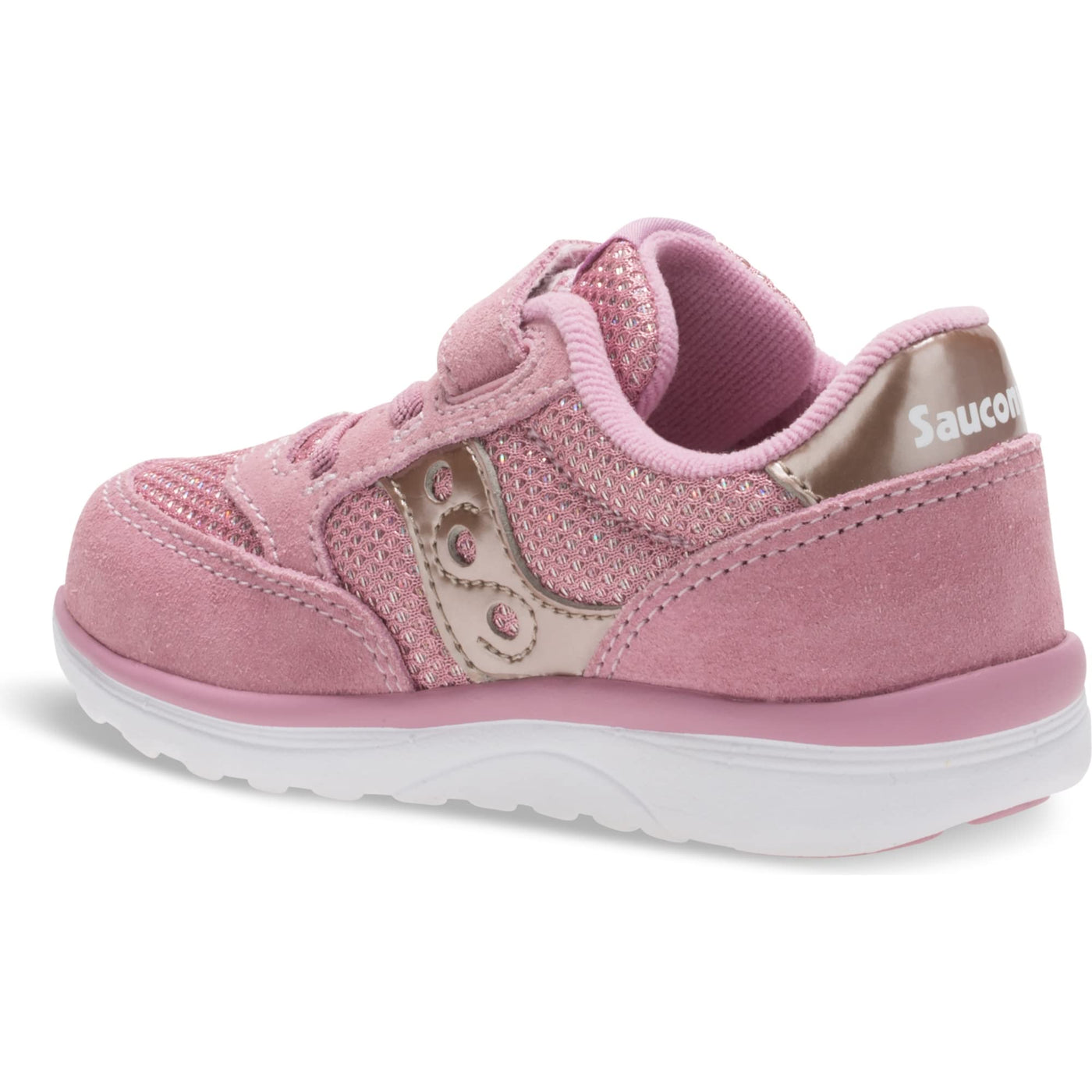 Saucony Baby Jazz Lite Sneaker, Blush Metallic, 9.5 W US Toddler