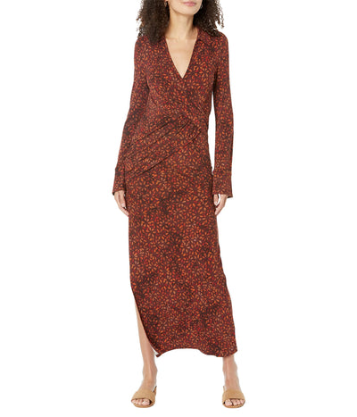 Free People Shayla Wrap Midi Chocolate Combo XS (Women's 0-2)